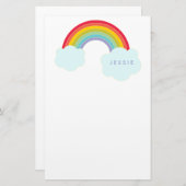 Retro Rainbow - Speciaal ontwerp voor kinderen Briefpapier (Voorkant / Achterkant)