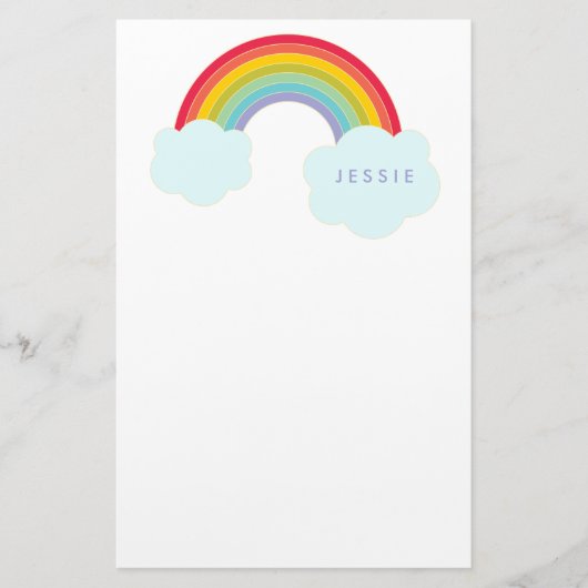 Retro Rainbow - Speciaal ontwerp voor kinderen Briefpapier (Voorkant)