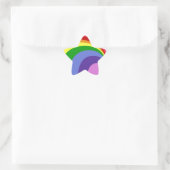 Retro Rainbow Star Stickers (Tas)