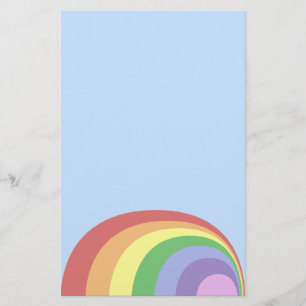 Retro Rainbow Stationery Briefpapier