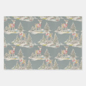 Retro Rainbow Wrapping Paper Flat Sheet Set of 3 (Voorkant)