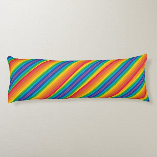 Retro Rainbows Body Pillow Lichaamskussen (Achterkant)