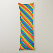 Retro Rainbows Body Pillow Lichaamskussen (Achterkant (Verticaal))