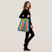 Retro Rainbows Crossbody Bag (2 formaten) Tas (Op model)