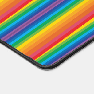 Retro Rainbows Desk Mat