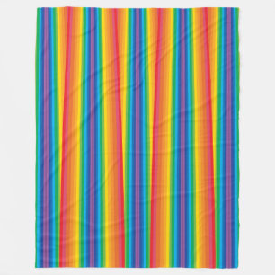 Retro Rainbows Fleece Blanket (3 maten) Deken