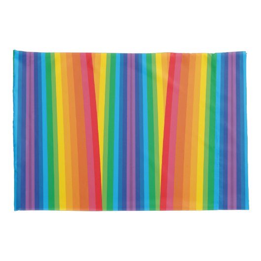 Retro Rainbows-Kussenslopen (2 maten) Kussensloop (Achterkant-Rechts)
