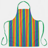 Retro Rainbows Large Apron Schort (Voorkant)