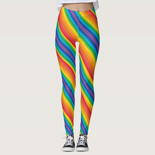 Retro Rainbows Leggings (Devant)