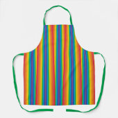 Retro Rainbows Medium Apron Schort (Voorkant)