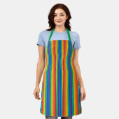 Retro Rainbows Moyen tablier (Porté)