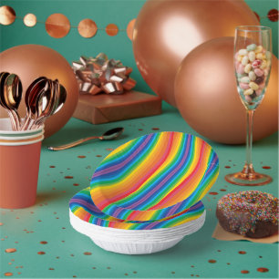 Retro Rainbows Paper Bowls Papieren Kommen