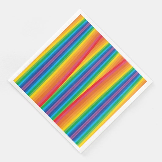 Retro Rainbows Paper Napkins Servet (Hoek)