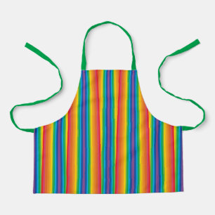Retro Rainbows Small Apron Schort