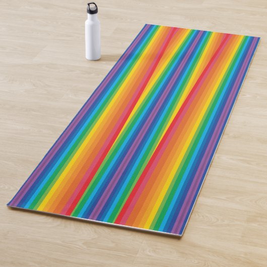 Retro Rainbows Yoga Mat (In situ)