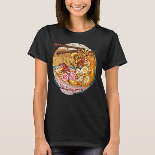 Retro Ramen Bowl Japans Noodle Art T-shirt
