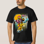 Retro Rap Ghoul – 90s Hip-Hop Halloween Vibes T-shirt (Voorkant)