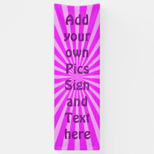 Retro Rays witte transp. + uw ruggengraat en ideeë Spandoek