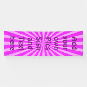 Retro Rays witte transp. + uw ruggengraat en ideeë Spandoek (Horizontaal)