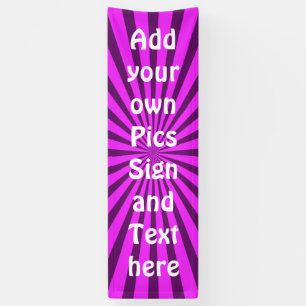 Retro Rays zwarte transp. + uw ruggengraat en idee Spandoek