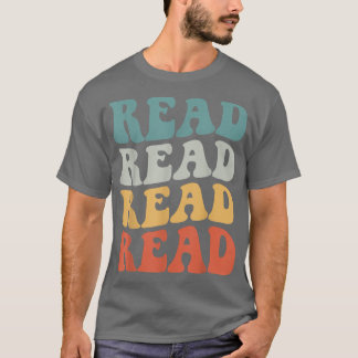 Retro Read Book Gift For Bookworm Reading Book Lov T-shirt