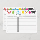 Retro Recept Kaart (Voorkant / Achterkant)