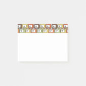 Retro Rechthoeken met Starbursts Post-it® Notes (Voorkant)