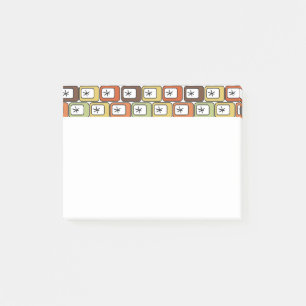 Retro Rechthoeken met Starbursts Post-it® Notes