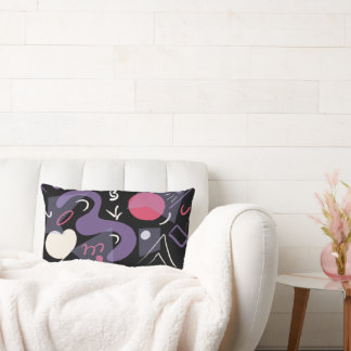 Retro, rechthoekig, kleurrijk, comfortabel kussen