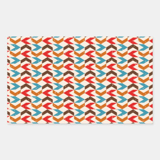 Retro Rechthoekige Sticker