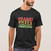 Retro Rechtstreeks uit Codering T-shirt (Voorkant)