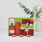 Retro Recipcard Briefkaart (Staand voorkant)