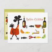 Retro Recipe Briefkaart (Voorkant / Achterkant)