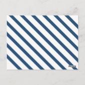 Retro Recipe Kaart Blue Striped (Achterkant)