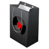 Retro Record Cadeautas (Achterkant Gekanteld)