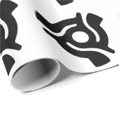 Retro Record Center Afbeelding LP 45s Cadeaupapier (Rol Hoek)