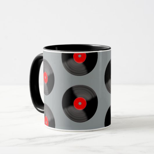 Retro Record Coffee-Mok Mok (Voorkant links)