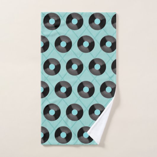 Retro Record douche badhanddoek set Bad Handdoek (Handdoek)