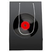 Retro Record Gift Bag Medium Cadeauzakje (Achterkant)