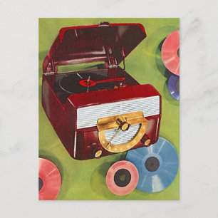 Retro Record Hop Sock Hop Turend Time Uitnodiging