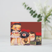 Retro Record Player Valentijn Kaart (Staand voorkant)