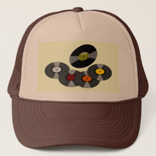 Retro Records Trucker Hat - Brown/Beige Trucker Pet