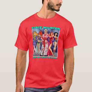 Retro Recreatie Ruimteberg T-shirt