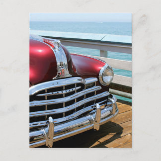 Retro Red Car Briefkaart