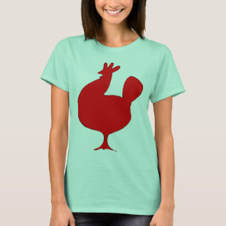 Retro Red Chicken T-shirt