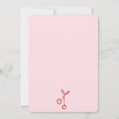 Retro Red en Pastel Pink Galentijn's Day Party Kaart (Achterkant)