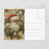 Retro Red Gingham Plaid Custom Photo Christmas Feestdagenkaart (Achterkant)