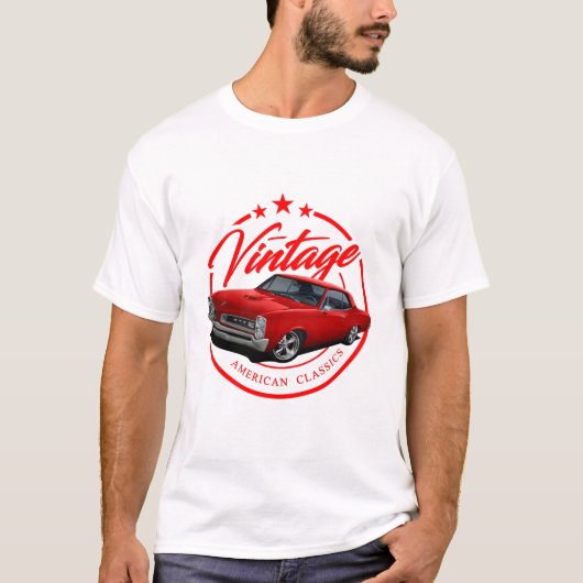 Retro Red GTO T-shirt (Voorkant)
