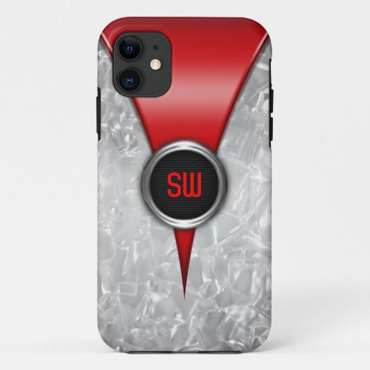 Retro Red iPhone 5 Hoesje (Achterkant)