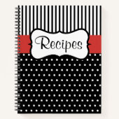 Retro Red Kitchen Recette Carnet livre de cuisine (Devant)